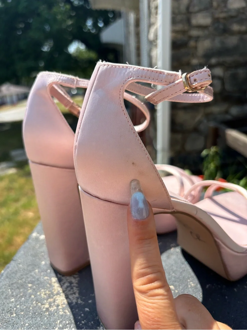 MADDEN GIRL BALLETCORE Pink Satin 4.5” Platform